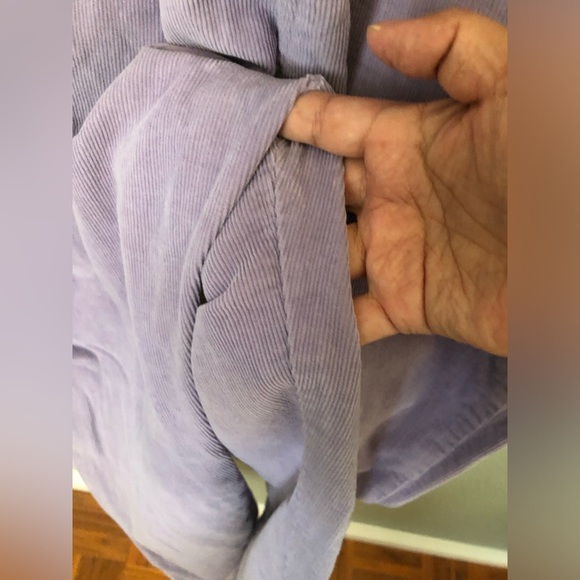 Vtg lavender curdoroy romper overall pants Vtg 15-16 current large xl see measu - Picture 10 of 10